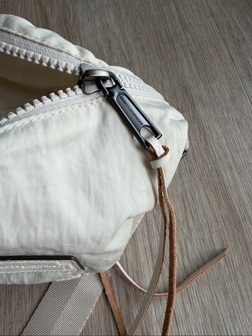 Rebecca Minkoff Cream Nylon Crossbody Belt Bag - Picture 4 of 4